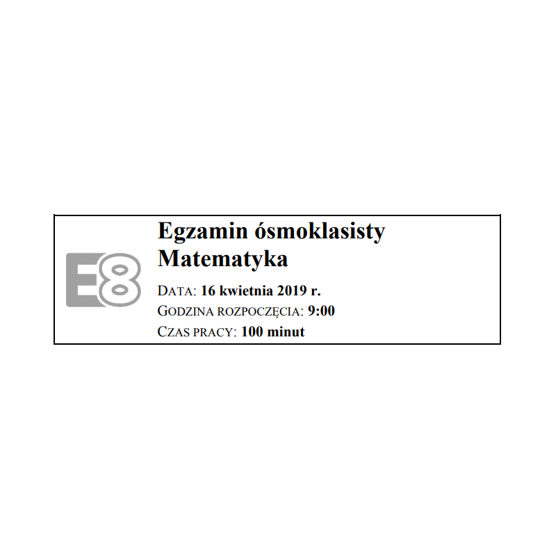 Egzamin CKE 2019