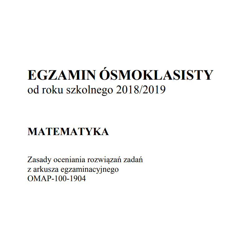 Odpowiedzi do egzaminu CKE 2019